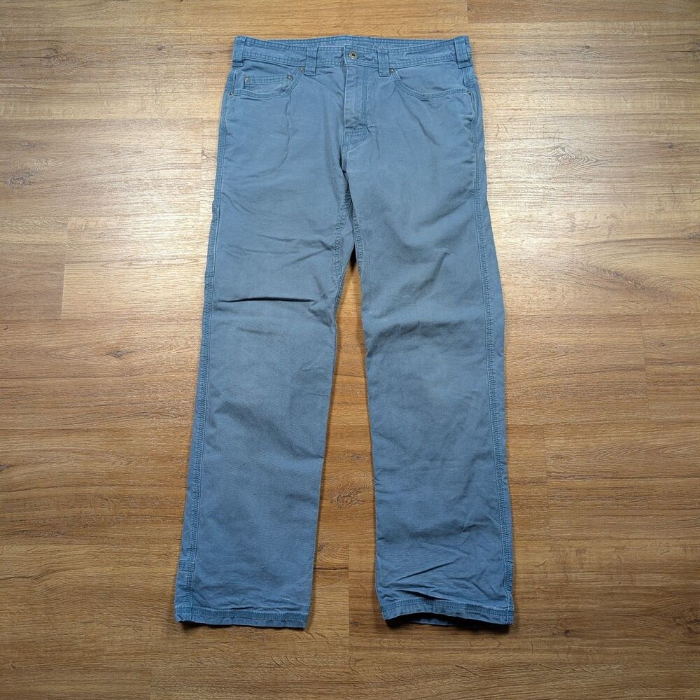 prAna Bronson Pants Mens Size 34x32(31) Blue Carpenter Durable Workwear Outdoors
